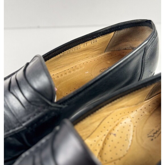 Santoni Black Leather Loafers - Picture 8 of 9